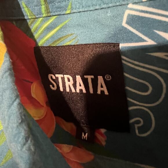 Strata Shirt Mens Medium Swisher Sweets Summer Twist Hawaiian Button Up Promo - Picture 4 of 8